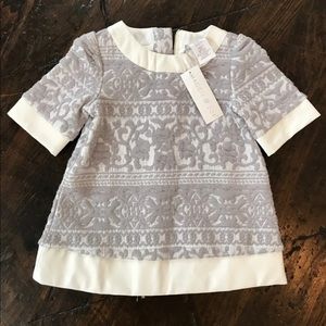 Grey & White Dress NWT